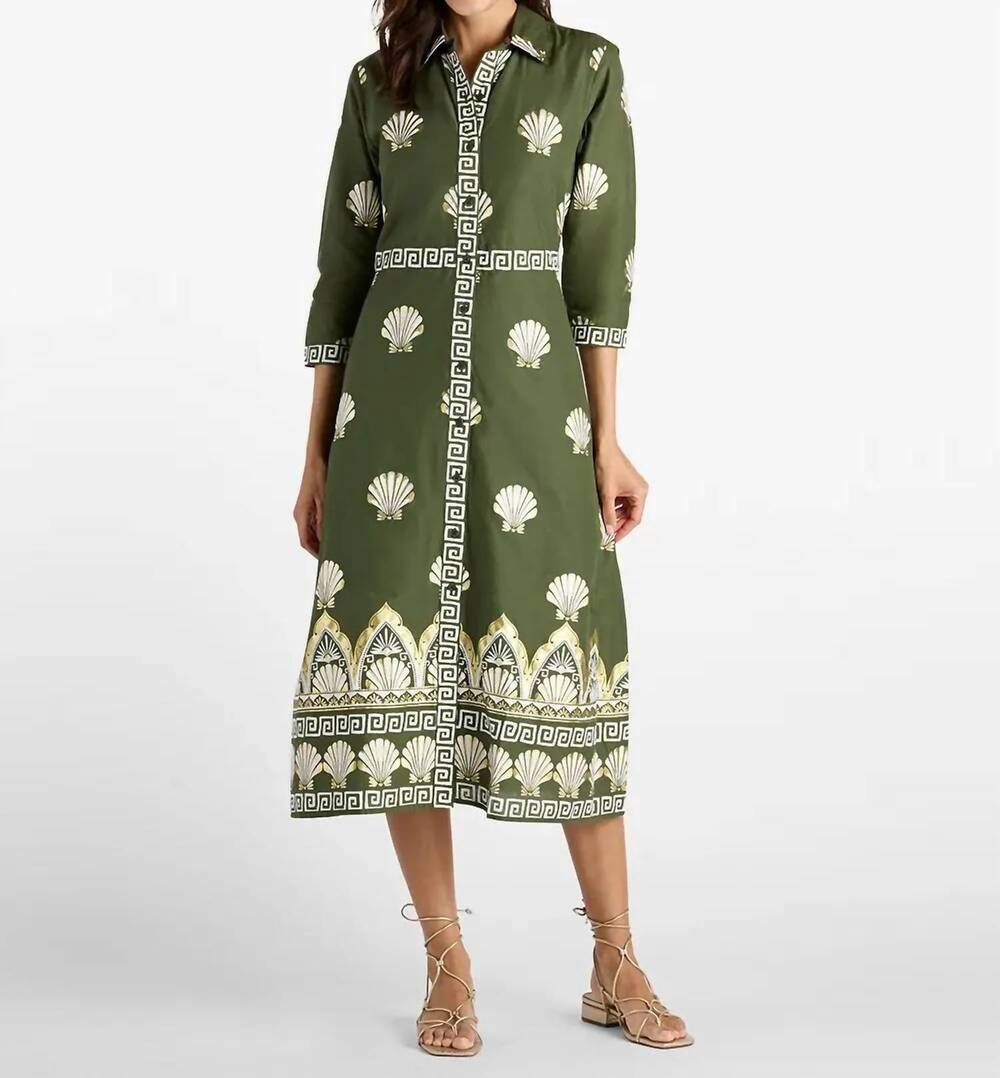 NEW JUDE CONNALLY minna dress in gilden shell loden